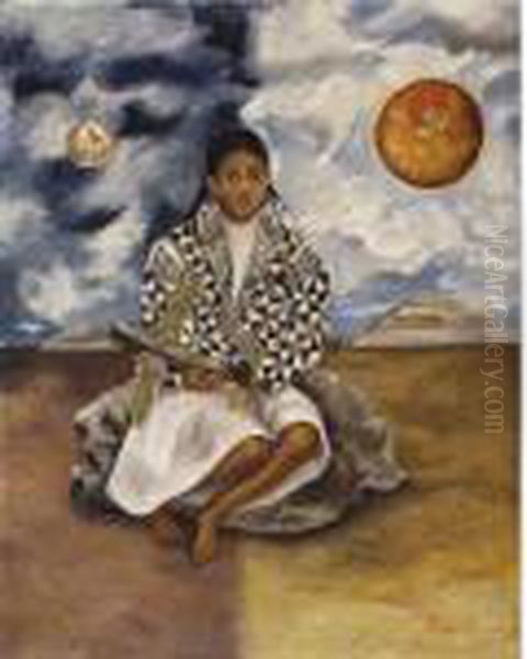 Nina Tehuacana, Lucha Maria (sol Y Luna) Oil Painting by Frida Kahlo