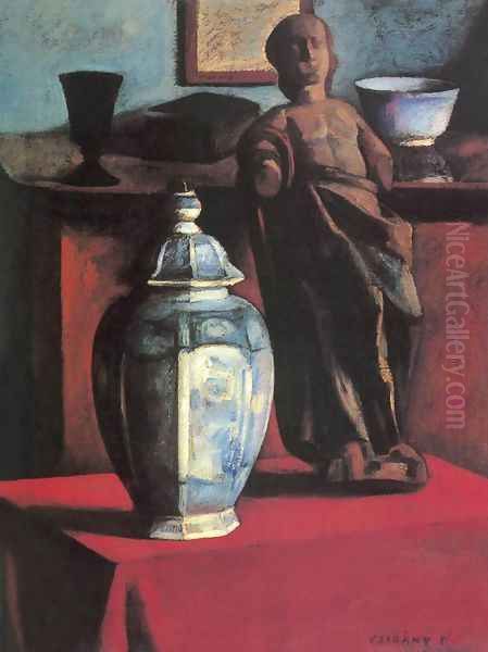 Mutermi csendelet, 1910 Oil Painting by Dezso Czigany