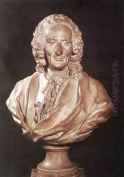 Bust of Jean-Philippe Rameau Oil Painting by Jean-Jacques Caffieri