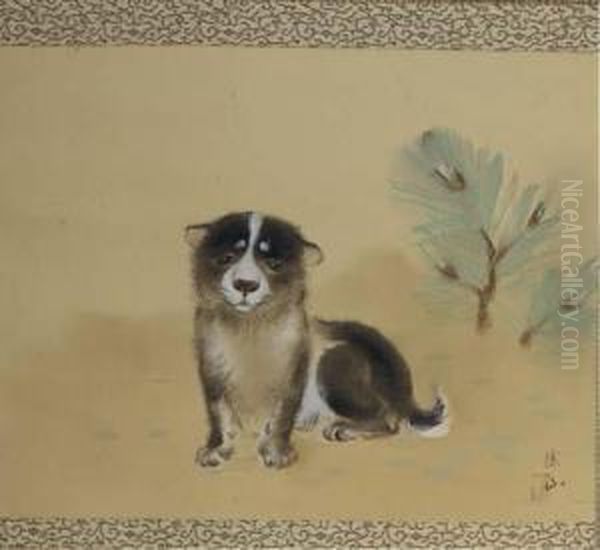 A Kakemono Oil Painting by A. Kakemono