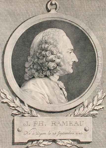 Portrait of Jean Philippe Rameau (1683-1764) Oil Painting by Jean-Jacques Caffieri