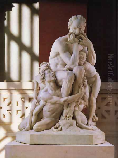 Ugolino and his Sons Oil Painting by Jean-Baptiste Carpeaux