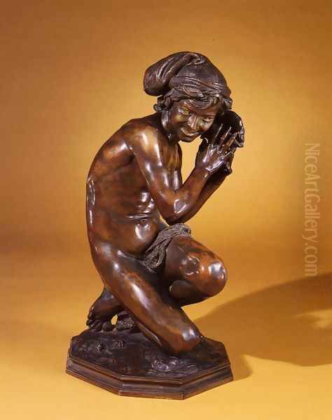 The Neapolitan Fisherboy Oil Painting by Jean-Baptiste Carpeaux