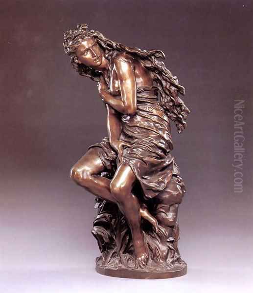 Peasant Girl Oil Painting by Jean-Baptiste Carpeaux