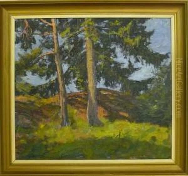 Trad. Oil Painting by Gottfrid Kallstenius