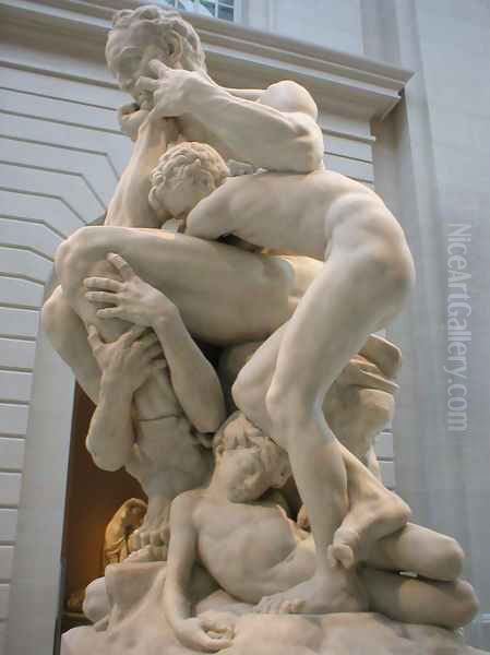 Ugolino and his Sons [detail #2] Oil Painting by Jean-Baptiste Carpeaux