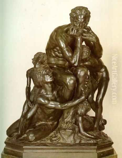 Ugolino and his Sons I Oil Painting by Jean-Baptiste Carpeaux