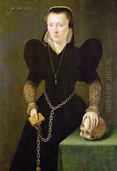 Katheryn of Berain (1535-91) 1568 Oil Painting by Adriaen van Cronenburgh