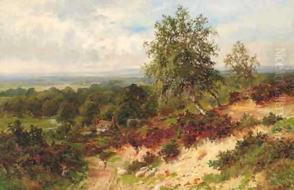 Holmbury Hill, Surrey Oil Painting by Walter Wallor Caffyn