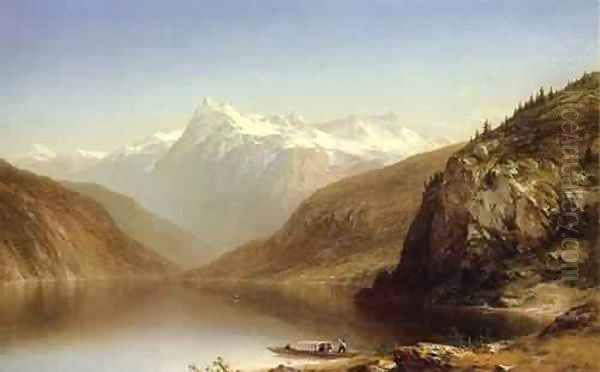 Mountain Lake 1861 Oil Painting by John William Casilear