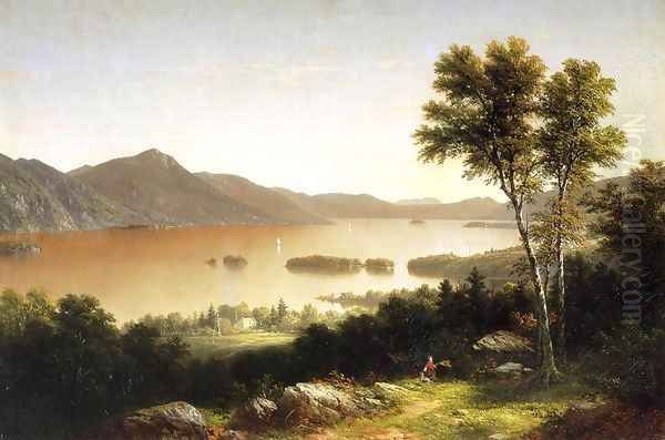 Lake George 1857 Oil Painting by John William Casilear