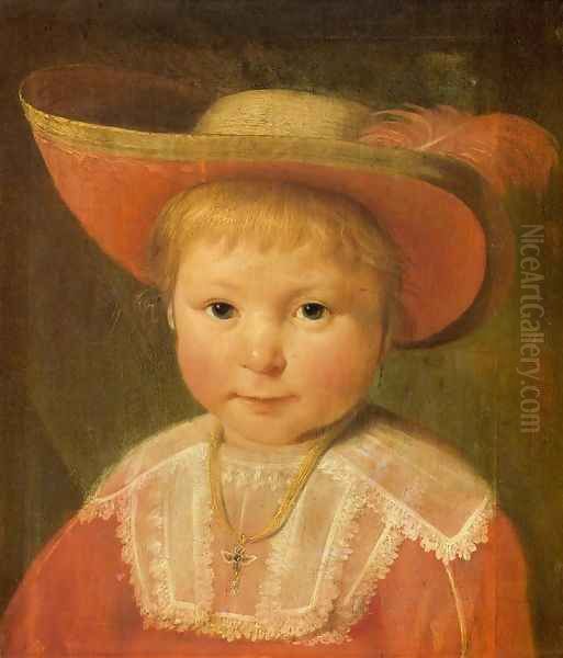 Portrait of a Child Oil Painting by Jacob Gerritsz. Cuyp