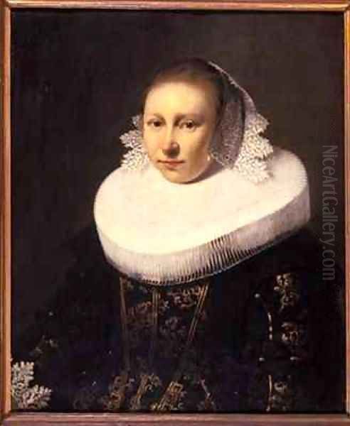 Portrait of a young woman Oil Painting by Jacob Gerritsz. Cuyp