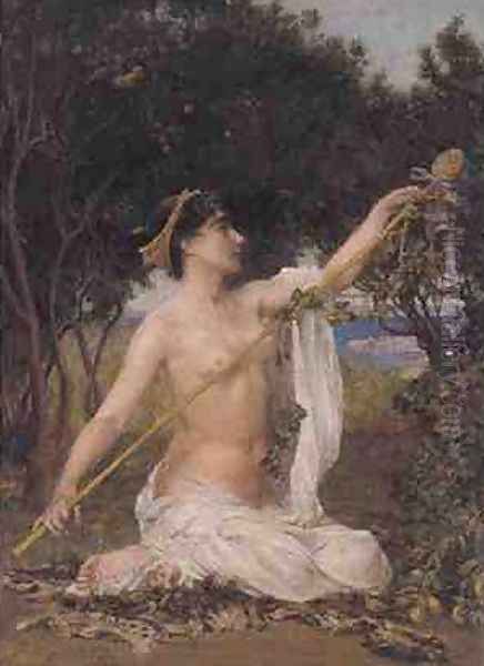 Bacchante Oil Painting by Edith Ridley Corbet