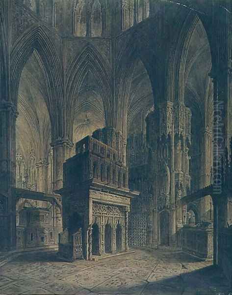 Edward the Confessor's Shrine, Westminster Abbey Oil Painting by John Coney