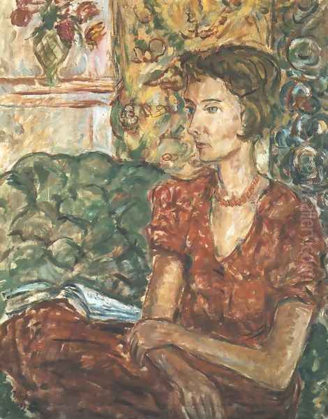 Portrait of Magdalena Potworowska Oil Painting by Tytus Czyzewski