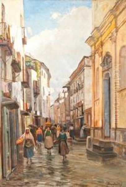 Sorrento Oil Painting by Eugen Karpathy