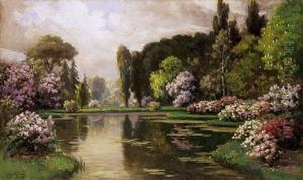 Spring On The Island Oil Painting by Eugen Karpathy