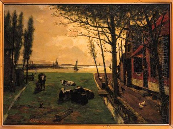 Boersche Buurt Oil Painting by Eduard Karsen