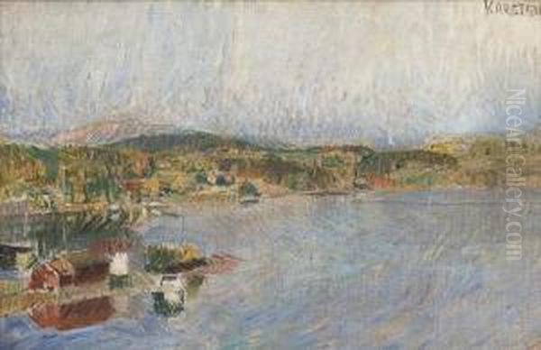 From Konglungen In Asker Oil Painting by Ludwig Peter Karsten