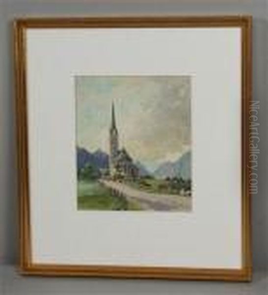 Kirche Bei Worgl/ Tirol Oil Painting by Paul Kaspar