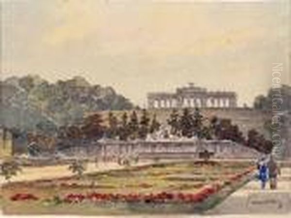 Wien, Gloriette In Schonbrunn Oil Painting by Paul Kaspar