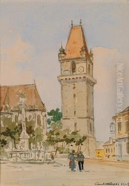 Hauptplatz In Perchtoldsdorf by Paul Kaspar