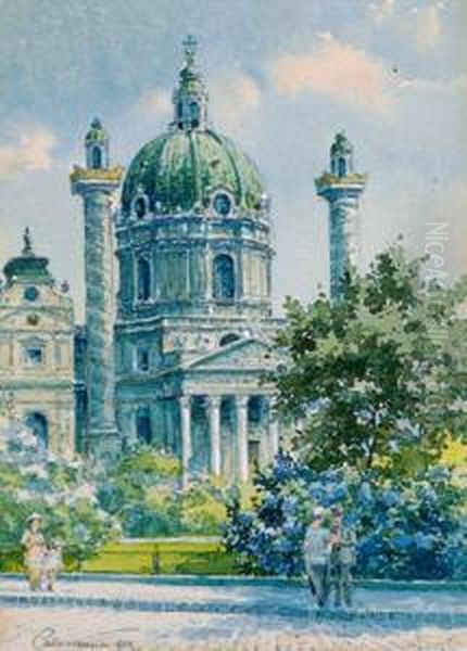 Chiesa Di San Carlo A Vienna by Paul Kaspar