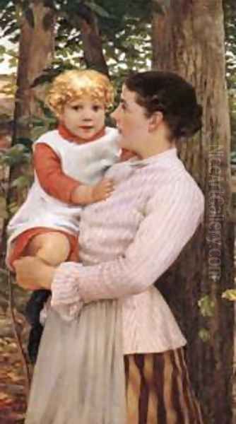 James Mother And Child Oil Painting by Beckwith Carroll