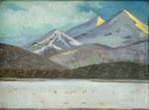 Tatry Oil Painting by Nandor Katona