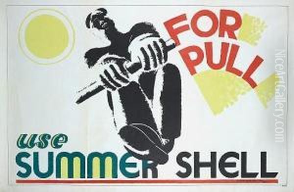 For Pull, Use Summer Shell Oil Painting by Edward Mcknight Kauffer