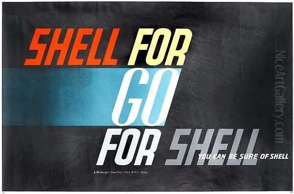 Shell For Go For Shell, You Can Be Sure Of Shell Oil Painting by Edward Mcknight Kauffer