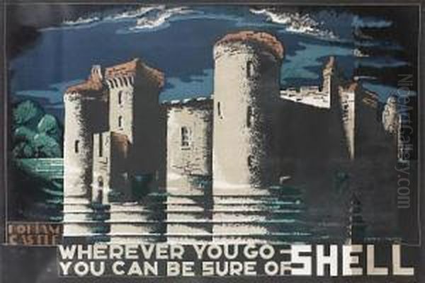 Wherever You Go You Can Be Sure Of Shell Oil Painting by Edward Mcknight Kauffer