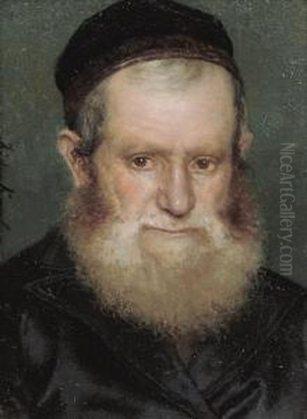 The Rabbi Oil Painting by Isidor Kaufmann