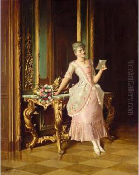 Der Liebesbrief (the Love Letter) Oil Painting by Isidor Kaufmann