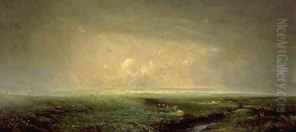 Rain and Sun, c.1873 Oil Painting by Antoine Chintreuil