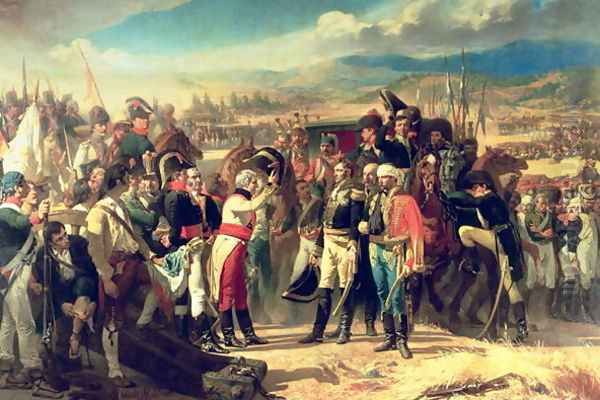 The Surrender of Bailen, 23rd July 1808 Oil Painting by Jose Casado del Alisal