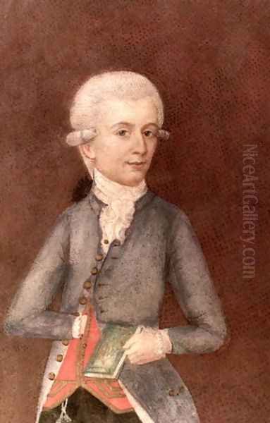 Wolfgang Amadeus Mozart, c.1780 Oil Painting by Johann Nepomuk della Croce