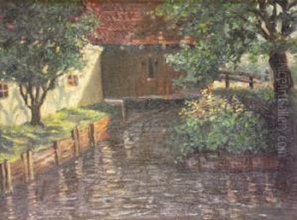 Annalong Mill Oil Painting by Joseph Malachy Kavanagh