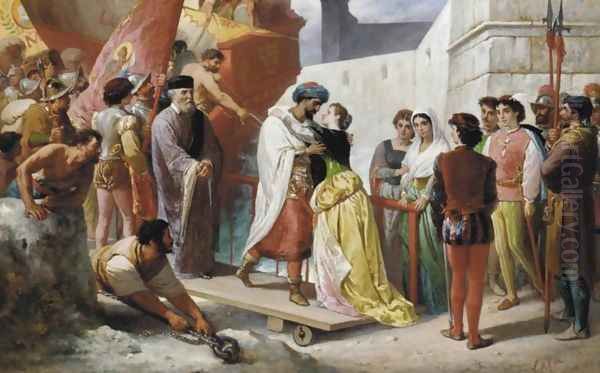 Othello Leaving for Battle Oil Painting by Giacomo Casa