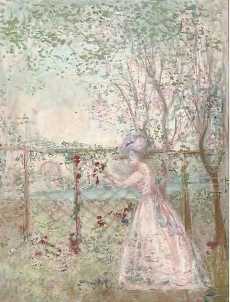 The Orchard Oil Painting by Charles Conder