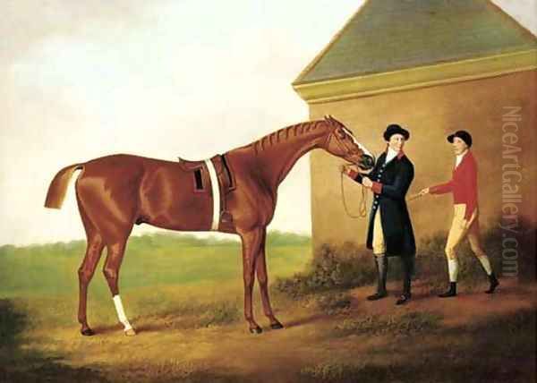 Eclipse, with jockey and groom Oil Painting by Daniel Clowes