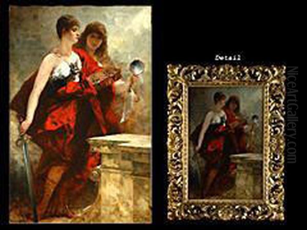 Justitia Oil Painting by Ferdinand Keller