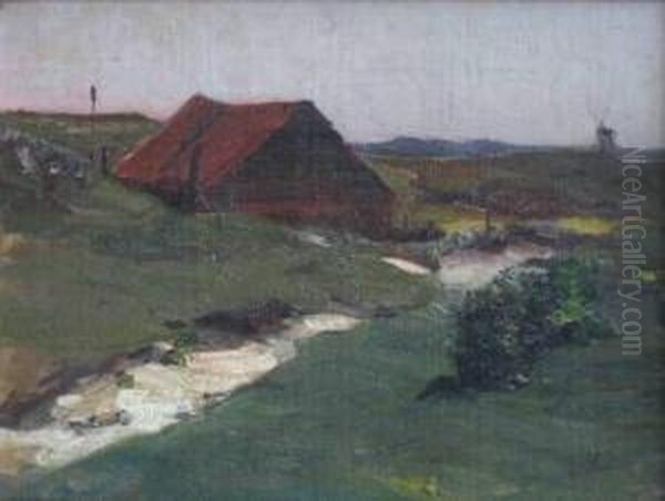 Near Maasluis Oil Painting by Henry George Keller