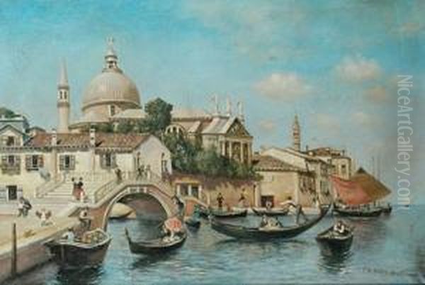 Venezia Oil Painting by Paul-Wilhelm Keller-Reutlingen