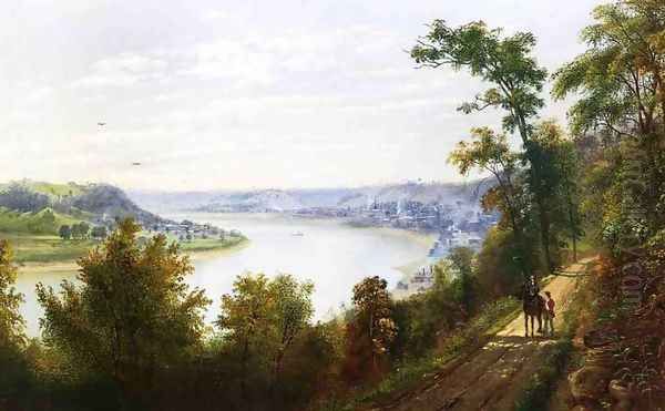 Ohio River, Maysville, Kentucky Oil Painting by William Marshall Craig