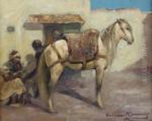 Shewing The Horse Oil Painting by William Kennedy