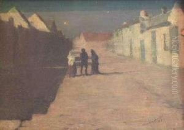 A Moonlit Night (algiers) Oil Painting by William Kennedy