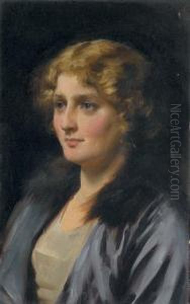 Stella Oil Painting by Thomas Benjamin Kennington