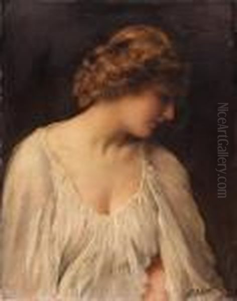 Contemplation Oil Painting by Thomas Benjamin Kennington